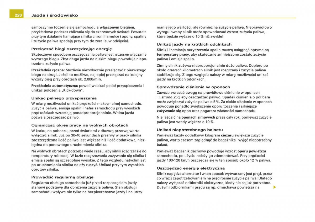 Audi Q5 instrukcja / page 222