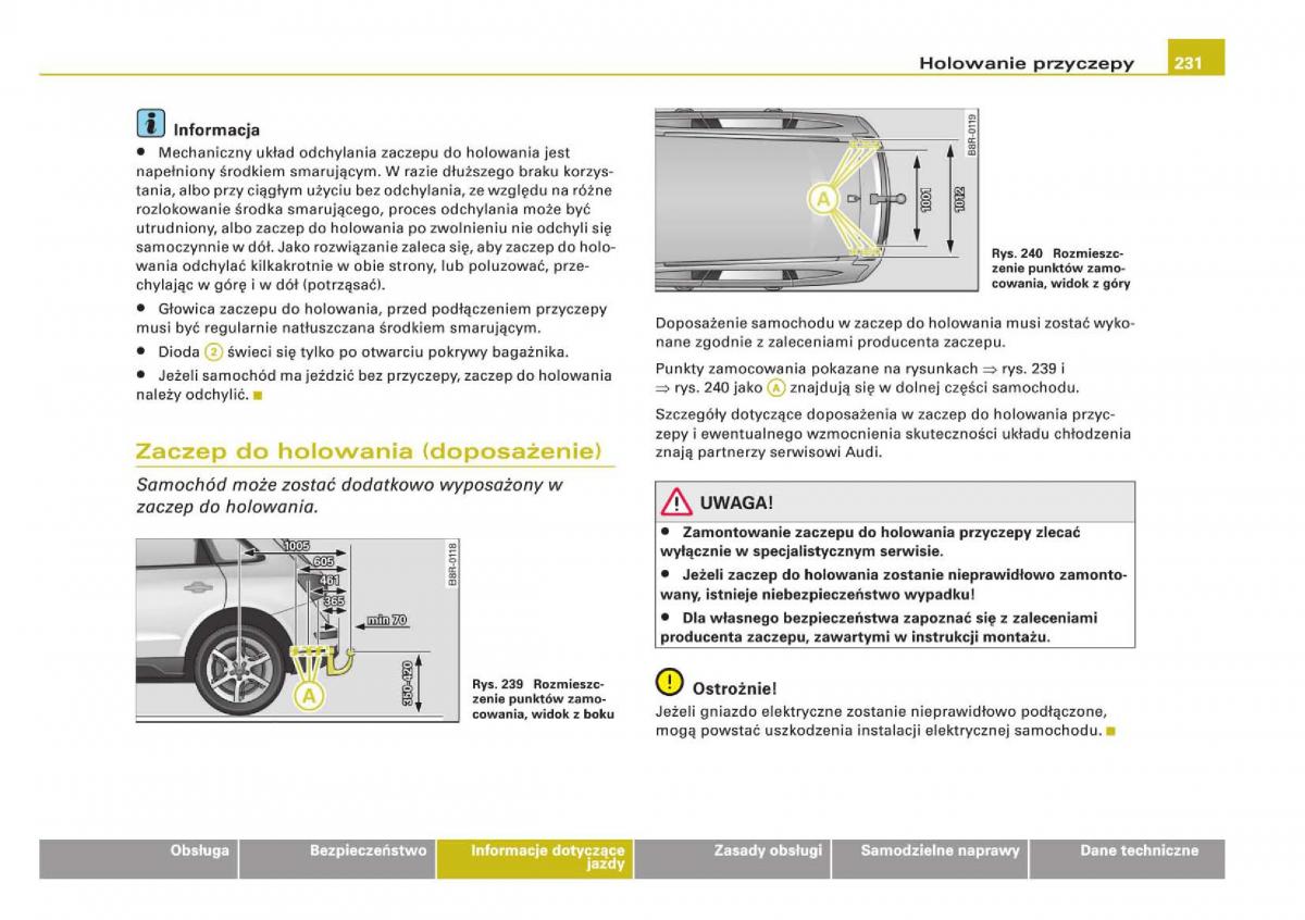 Audi Q5 instrukcja / page 233