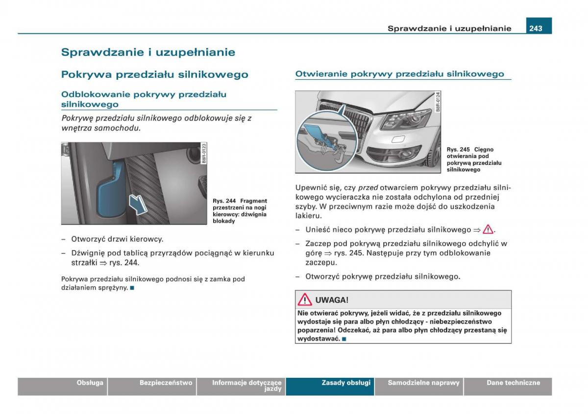 Audi Q5 instrukcja / page 245