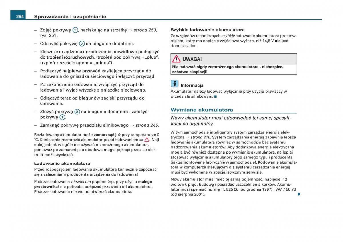 Audi Q5 instrukcja / page 256