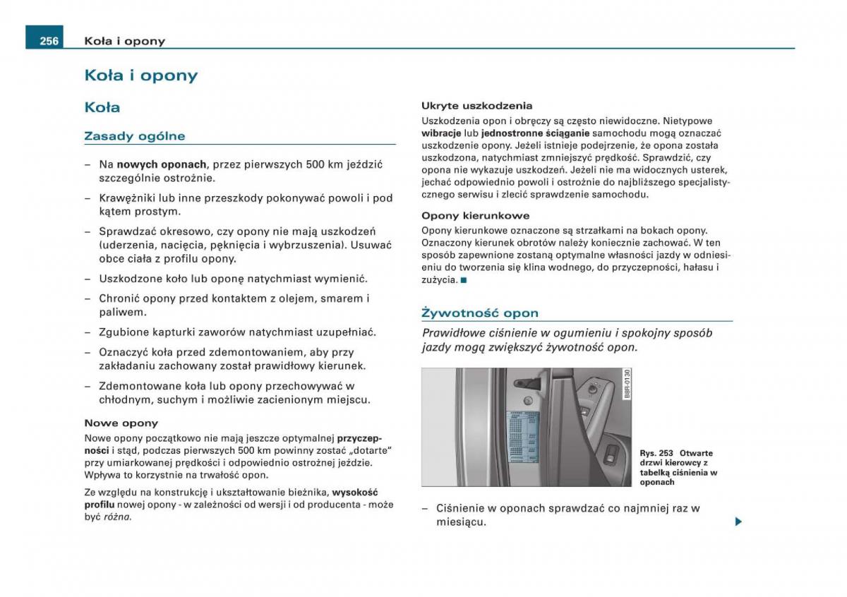 Audi Q5 instrukcja / page 258
