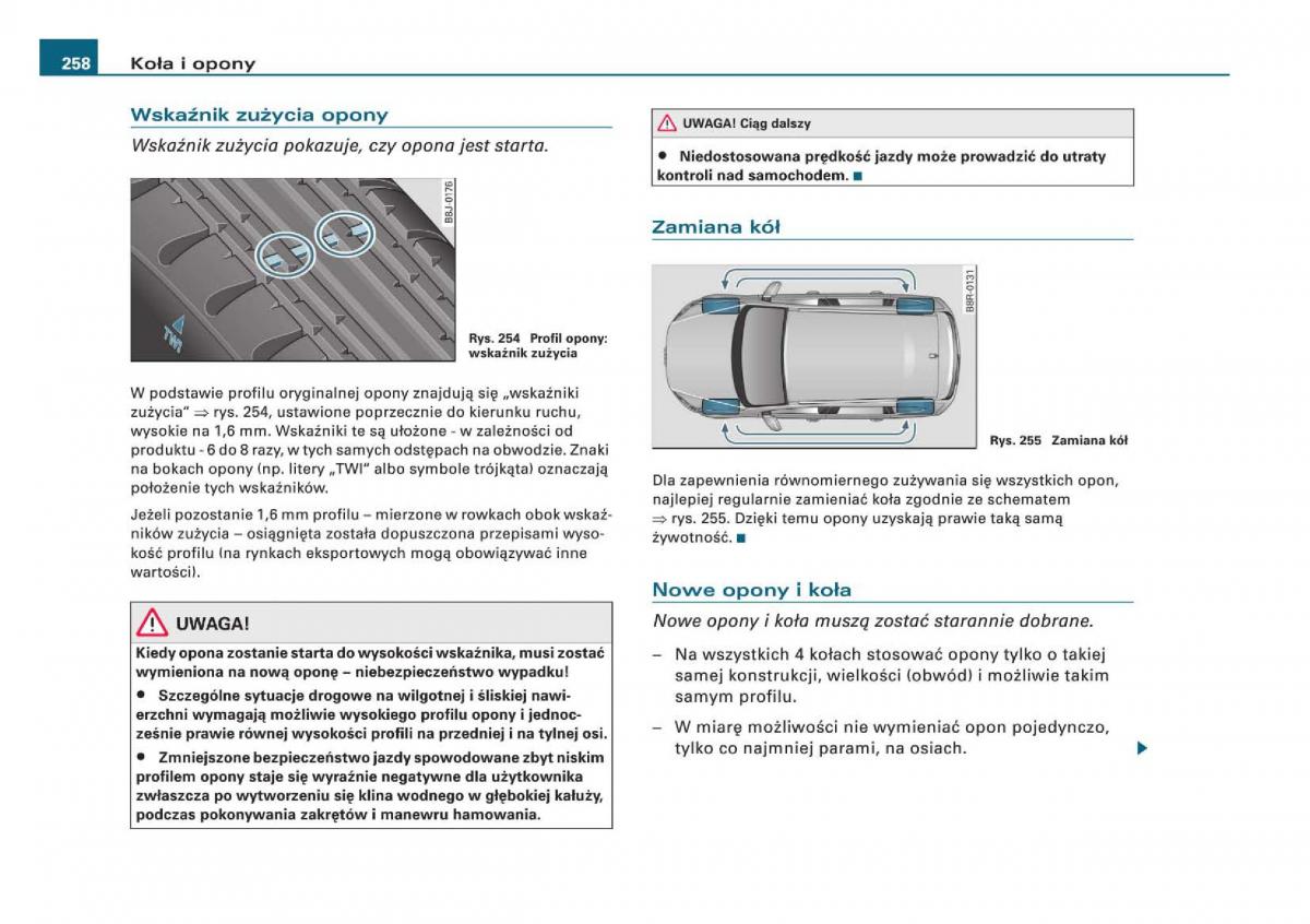 Audi Q5 instrukcja / page 260