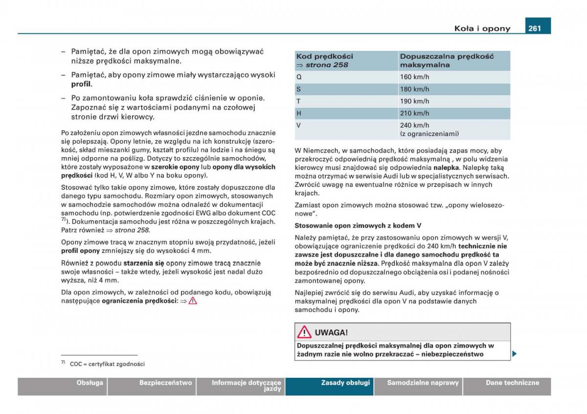 Audi Q5 instrukcja / page 263