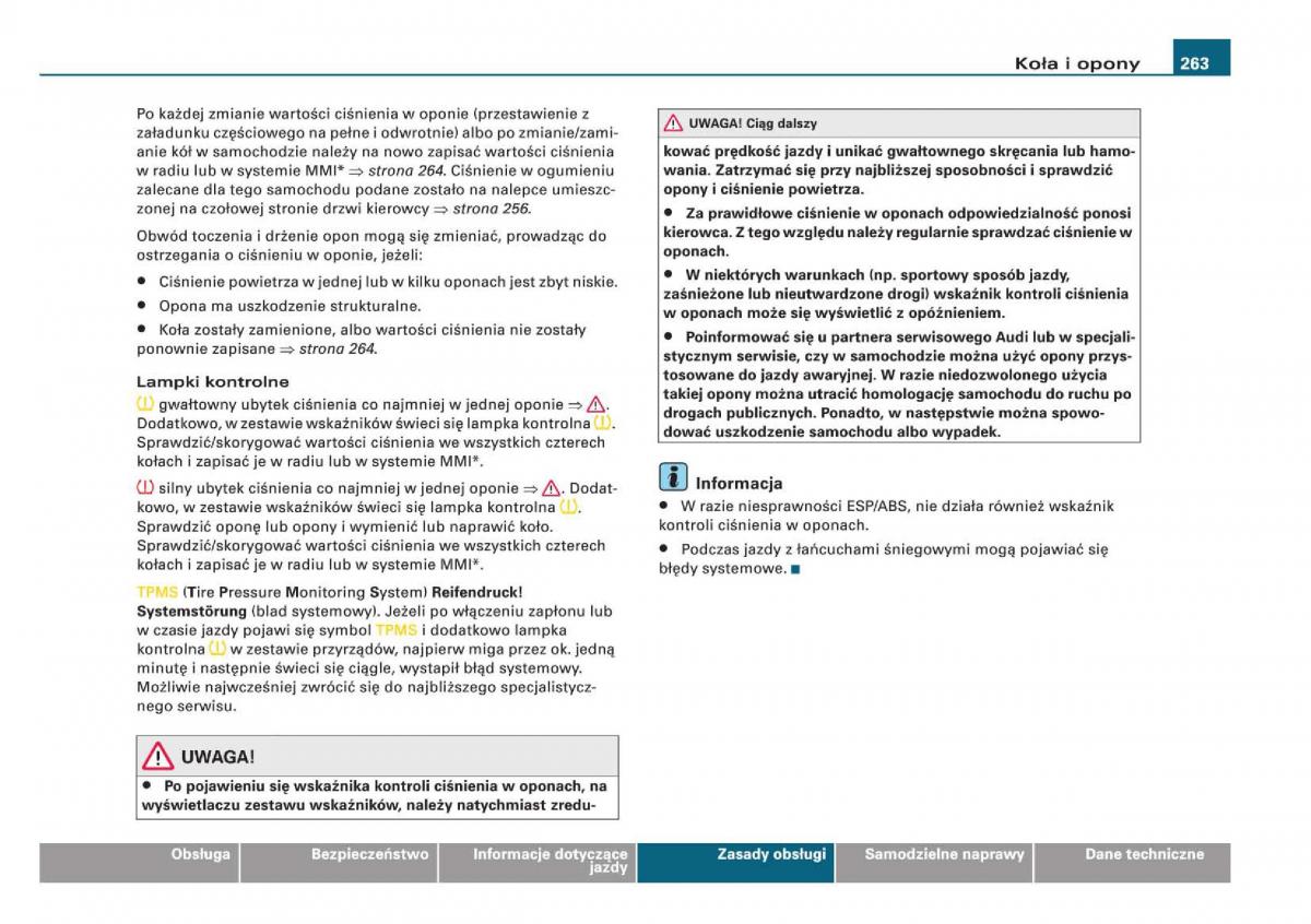 Audi Q5 instrukcja / page 265