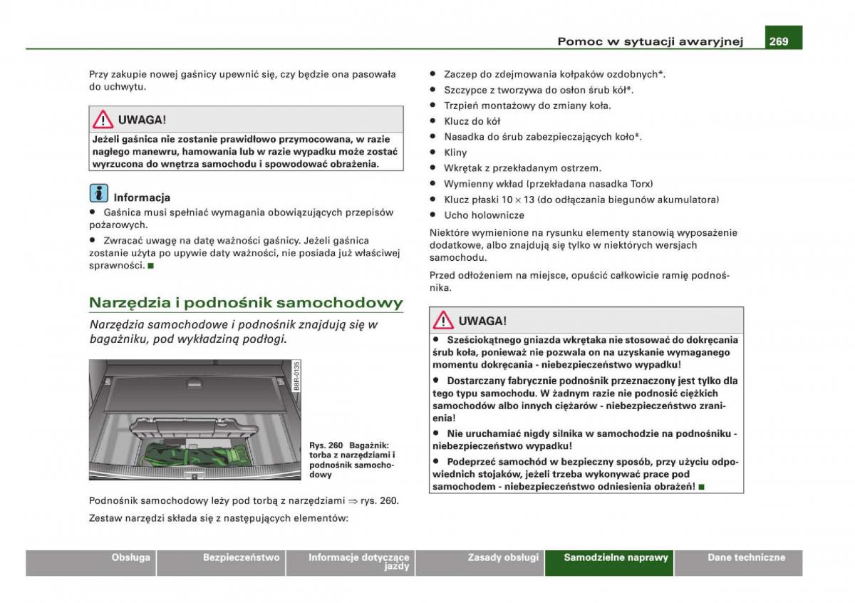 Audi Q5 instrukcja / page 271