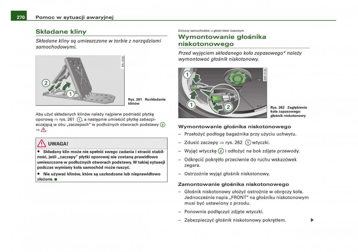 Audi Q5 instrukcja / page 272