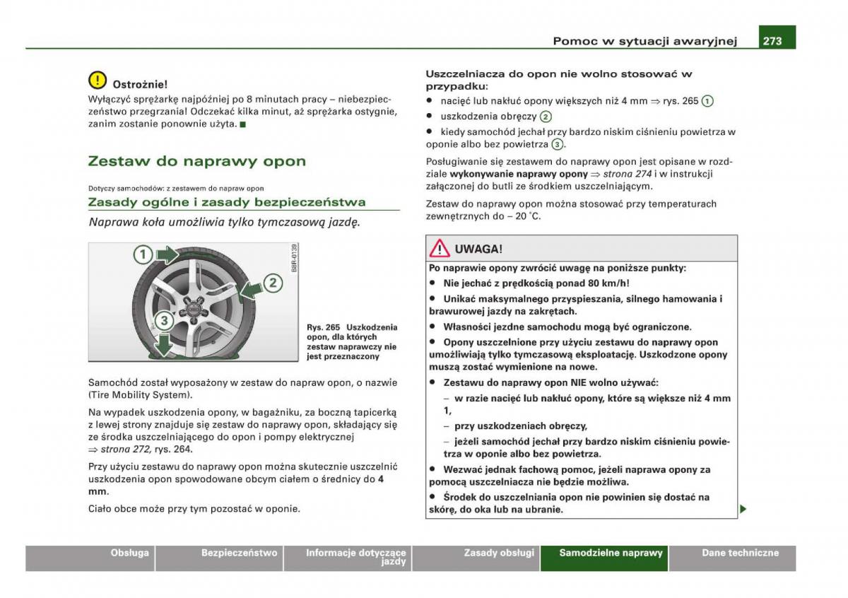 Audi Q5 instrukcja / page 275