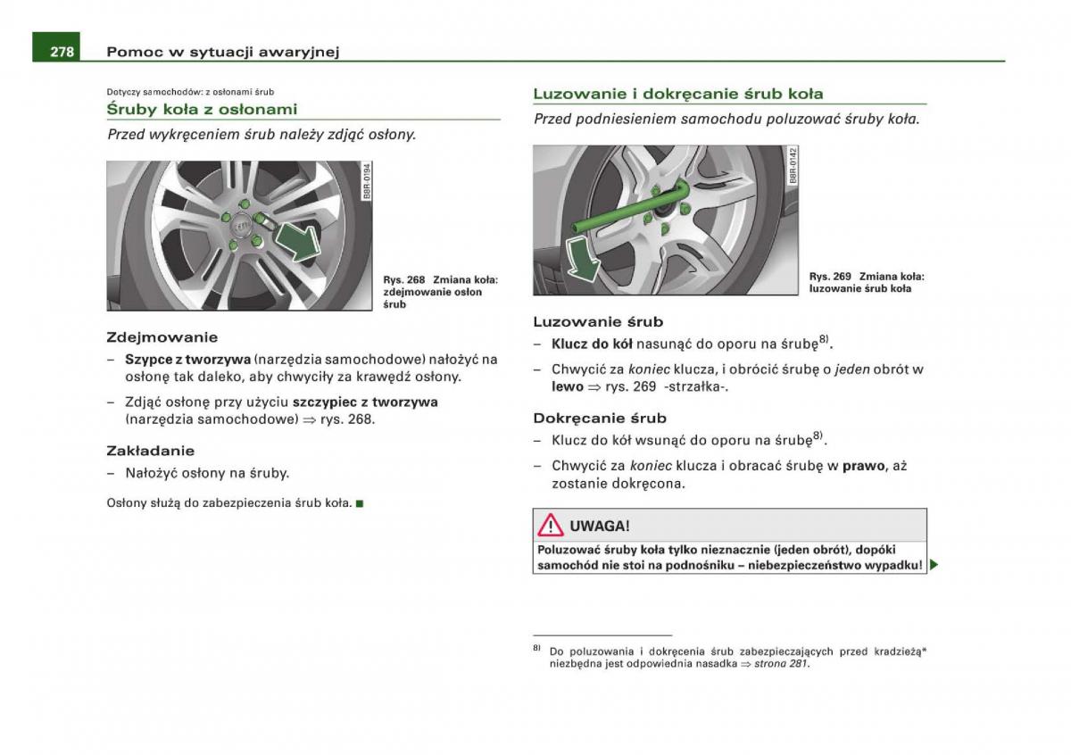 Audi Q5 instrukcja / page 280