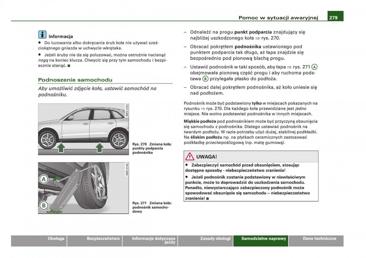 Audi Q5 instrukcja / page 281