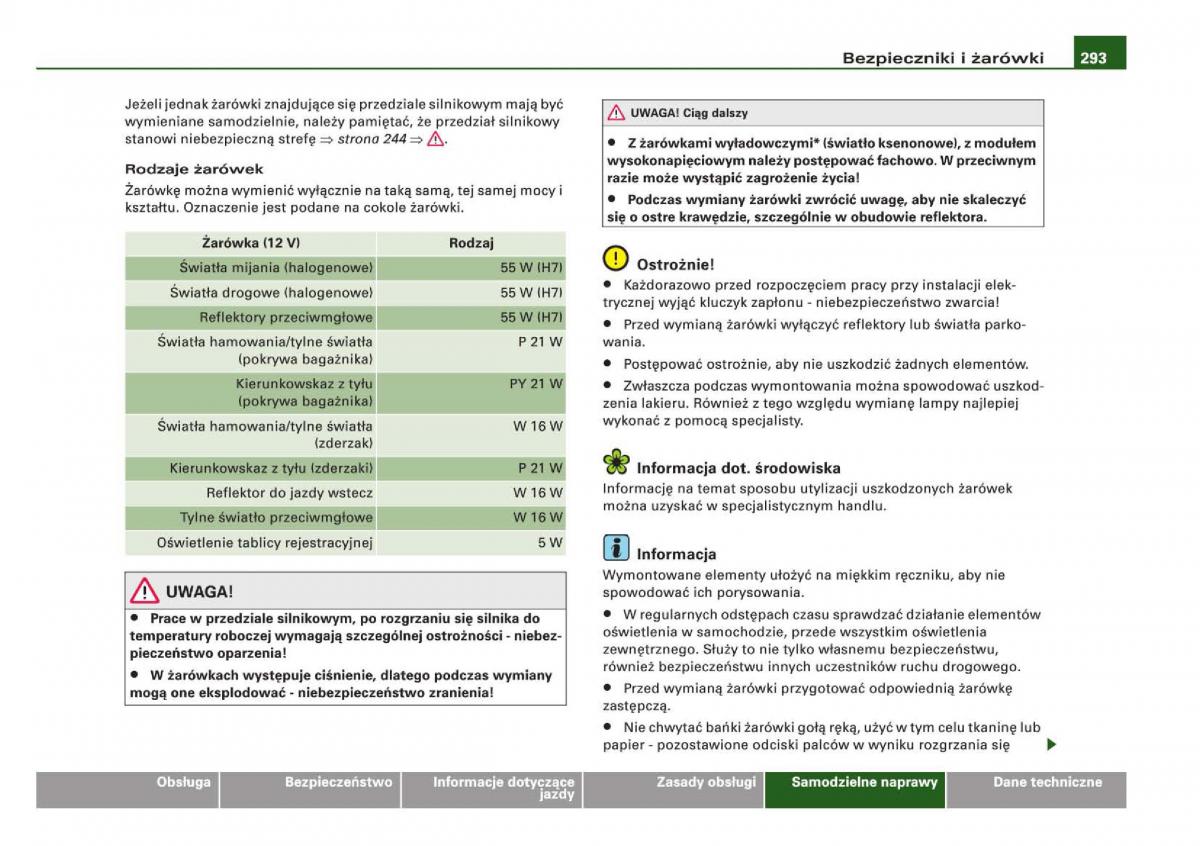 Audi Q5 instrukcja / page 295