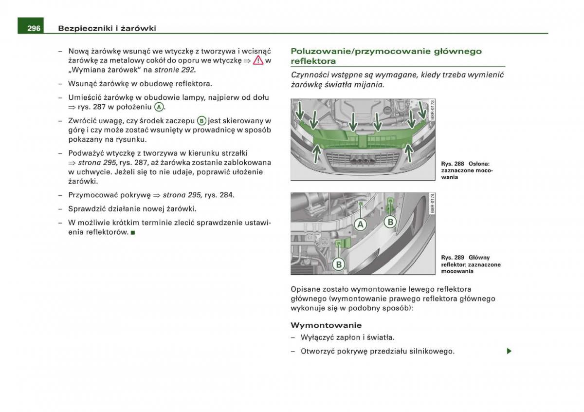 Audi Q5 instrukcja / page 298