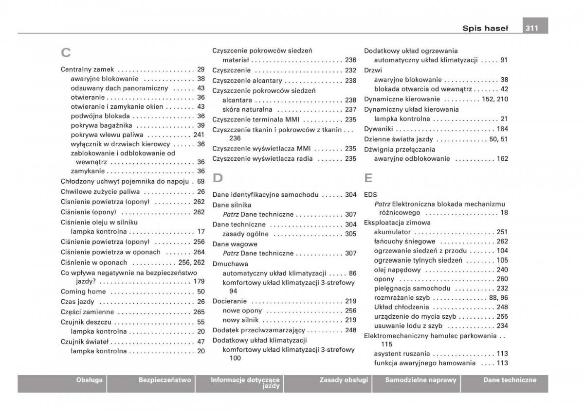 Audi Q5 instrukcja obslugi / page 313