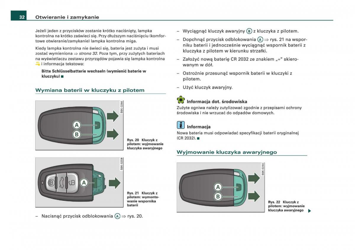 Audi Q5 instrukcja / page 34