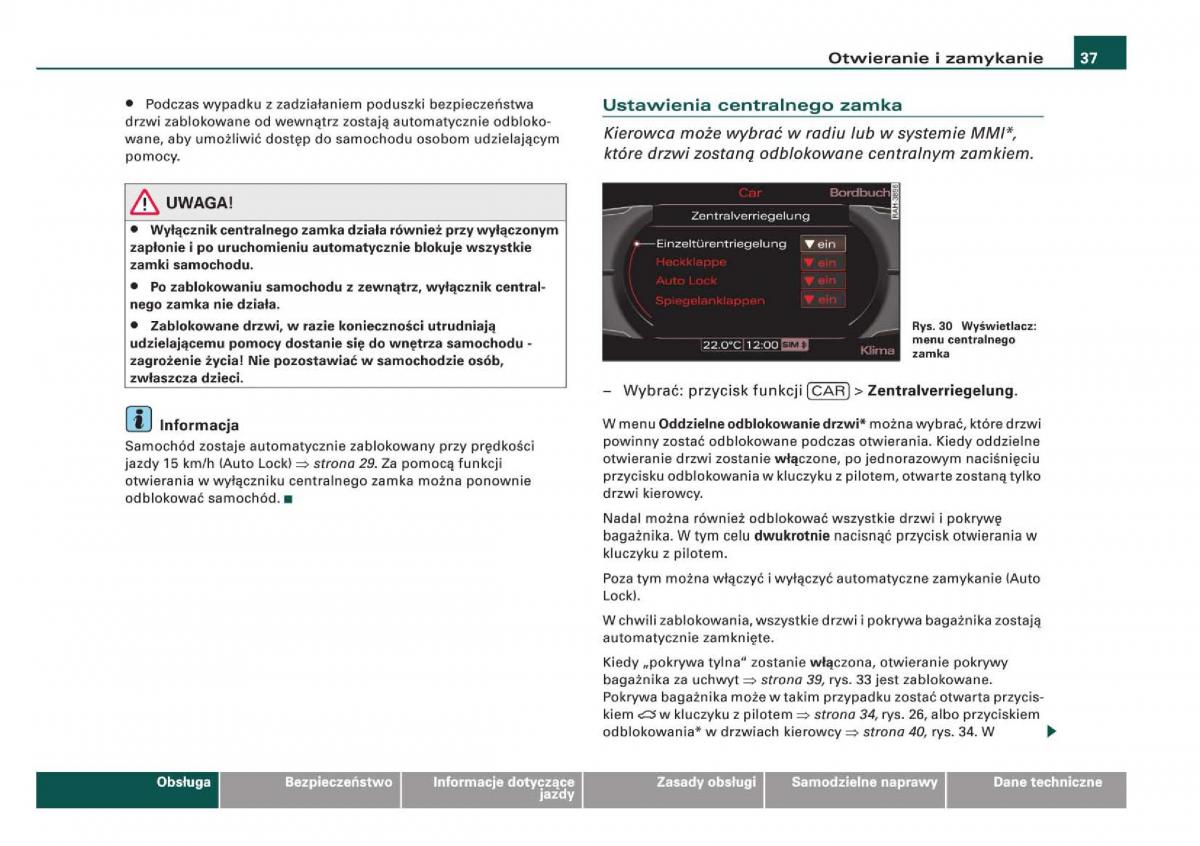 Audi Q5 instrukcja / page 39