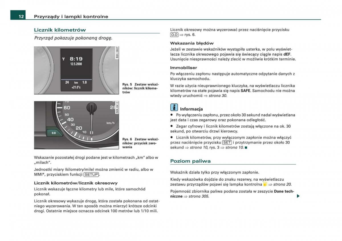 Audi Q5 instrukcja / page 14