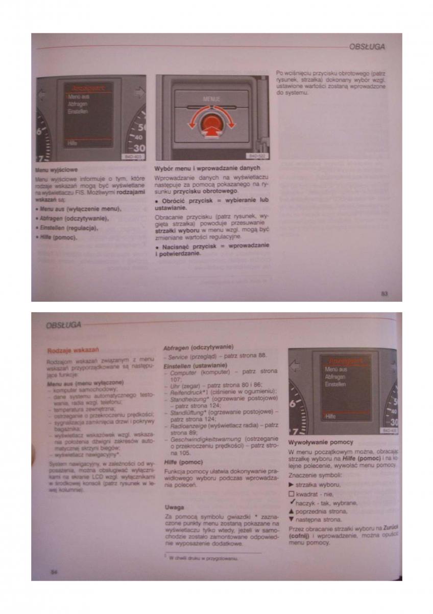 Audi A8 D2 instrukcja obslugi / page 102