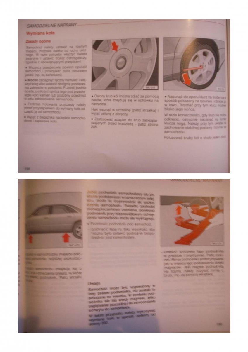 Audi A8 D2 instrukcja obslugi / page 158