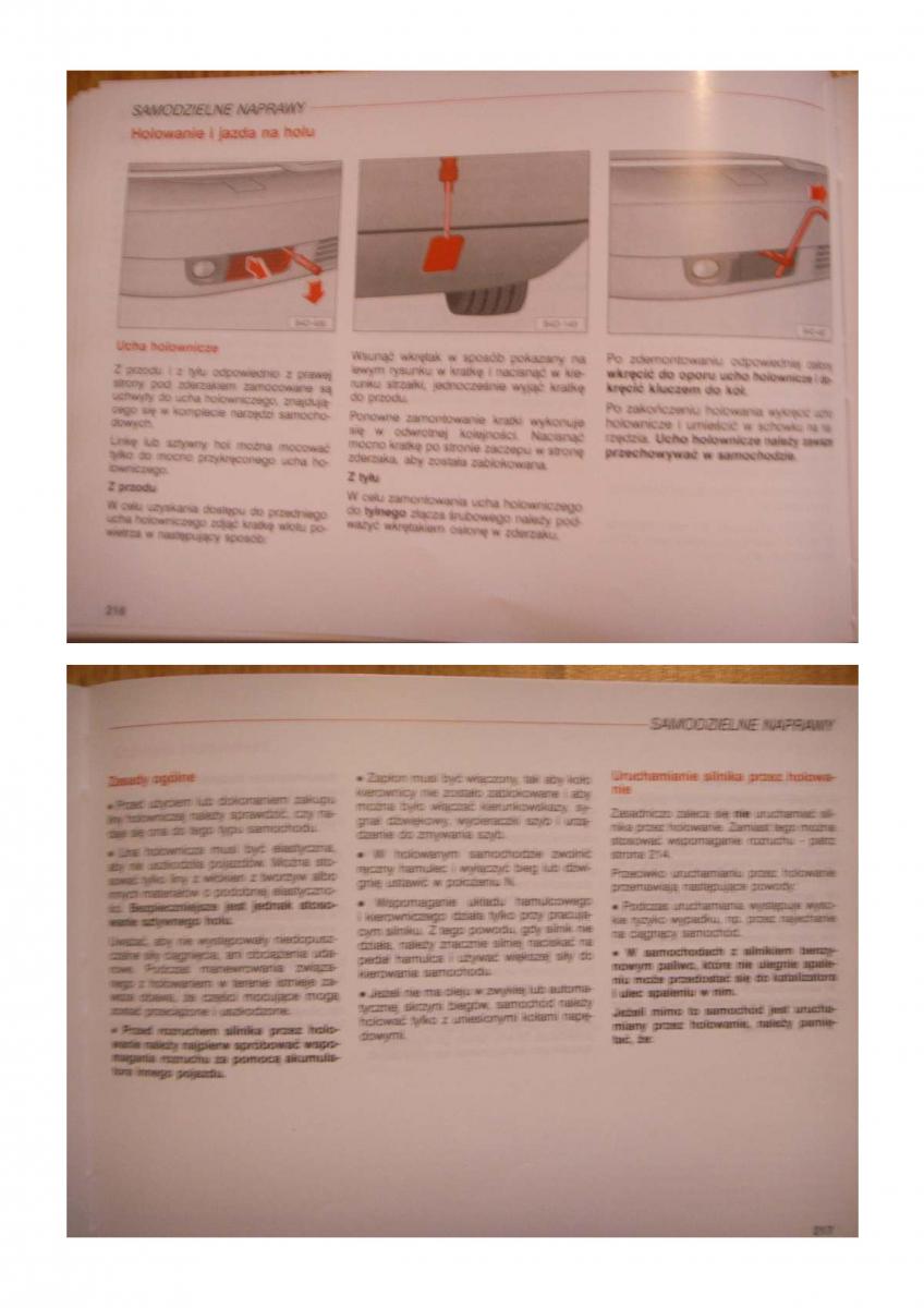 Audi A8 D2 instrukcja obslugi / page 167