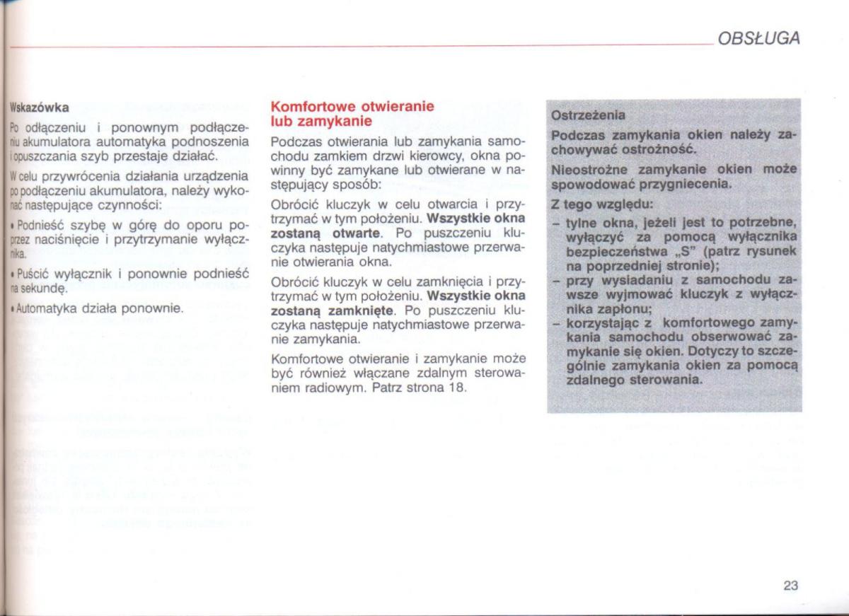 Audi A8 D2 instrukcja obslugi / page 23