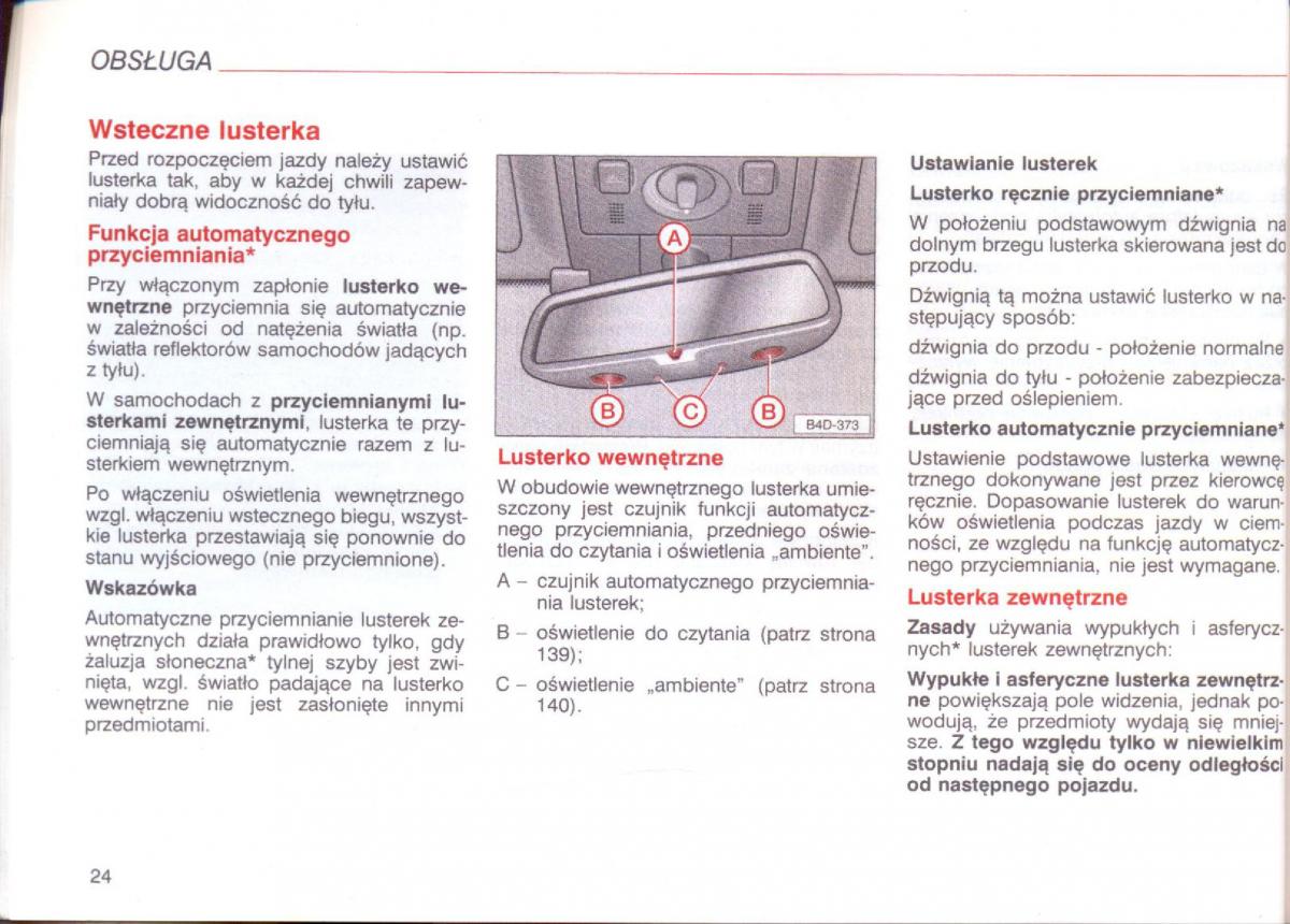 Audi A8 D2 instrukcja obslugi / page 24