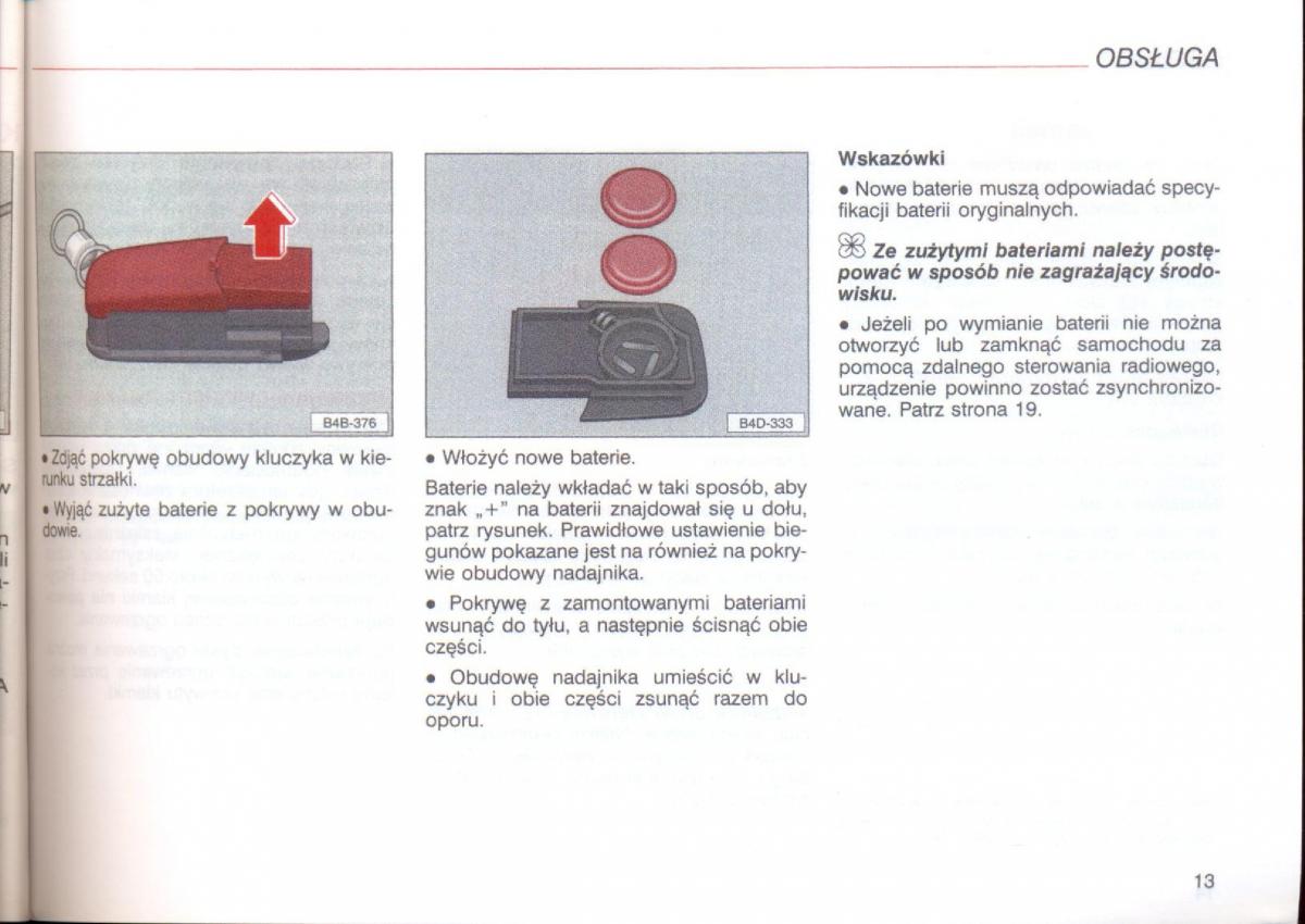 Audi A8 D2 instrukcja obslugi / page 13