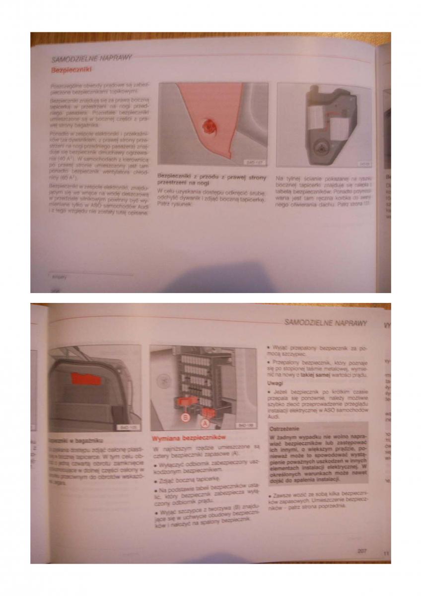 Audi A8 D2 instrukcja obslugi / page 162