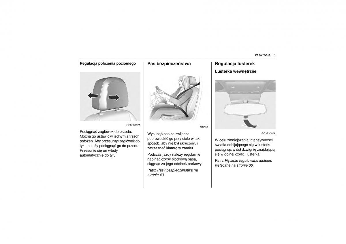 Chevrolet Trax instrukcja obslugi / page 7