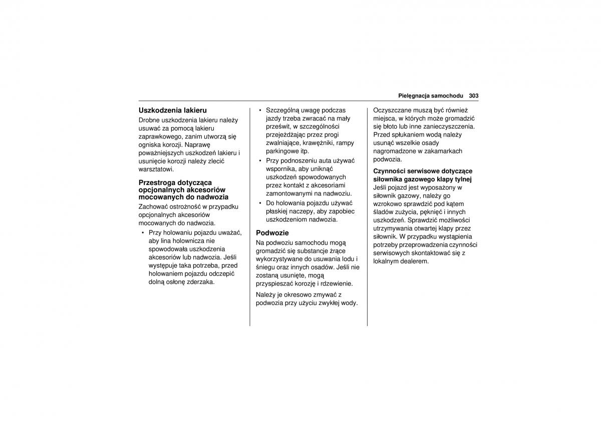 Chevrolet Trax instrukcja obslugi / page 305