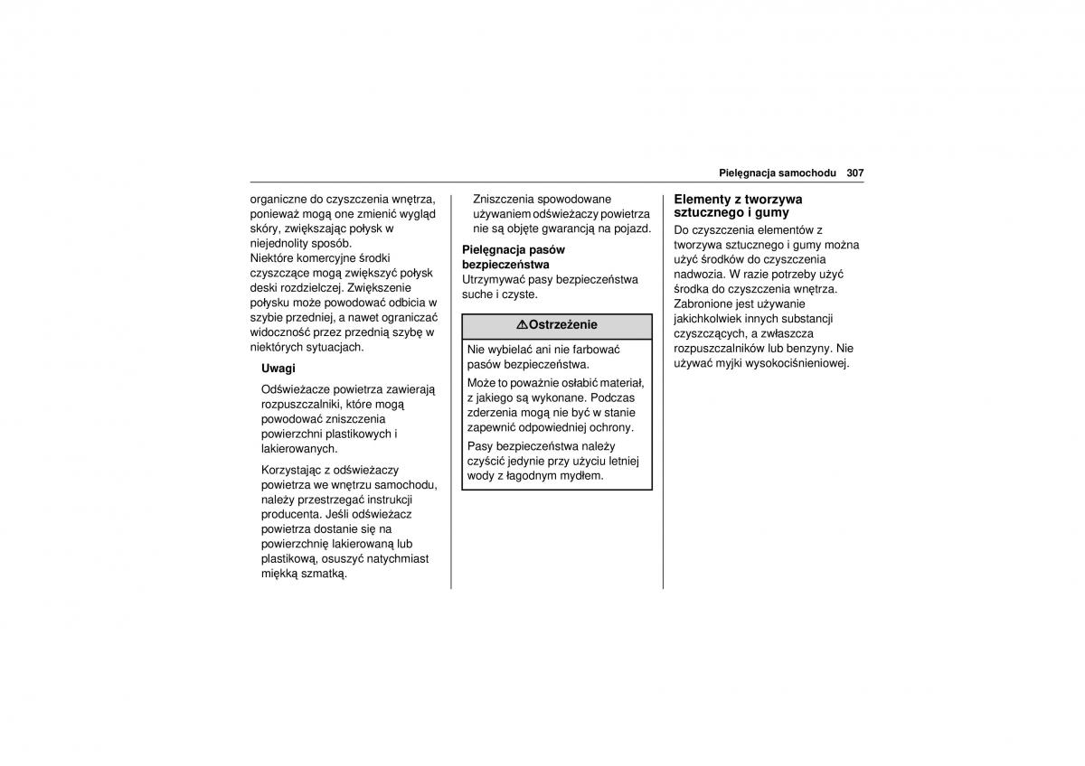 Chevrolet Trax instrukcja obslugi / page 309