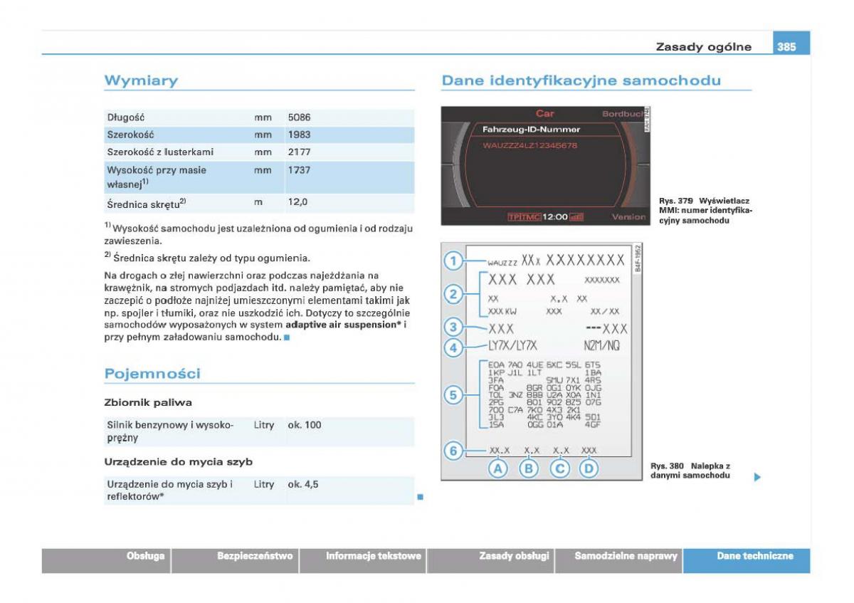 Audi Q7 I 1 instrukcja obslugi / page 378