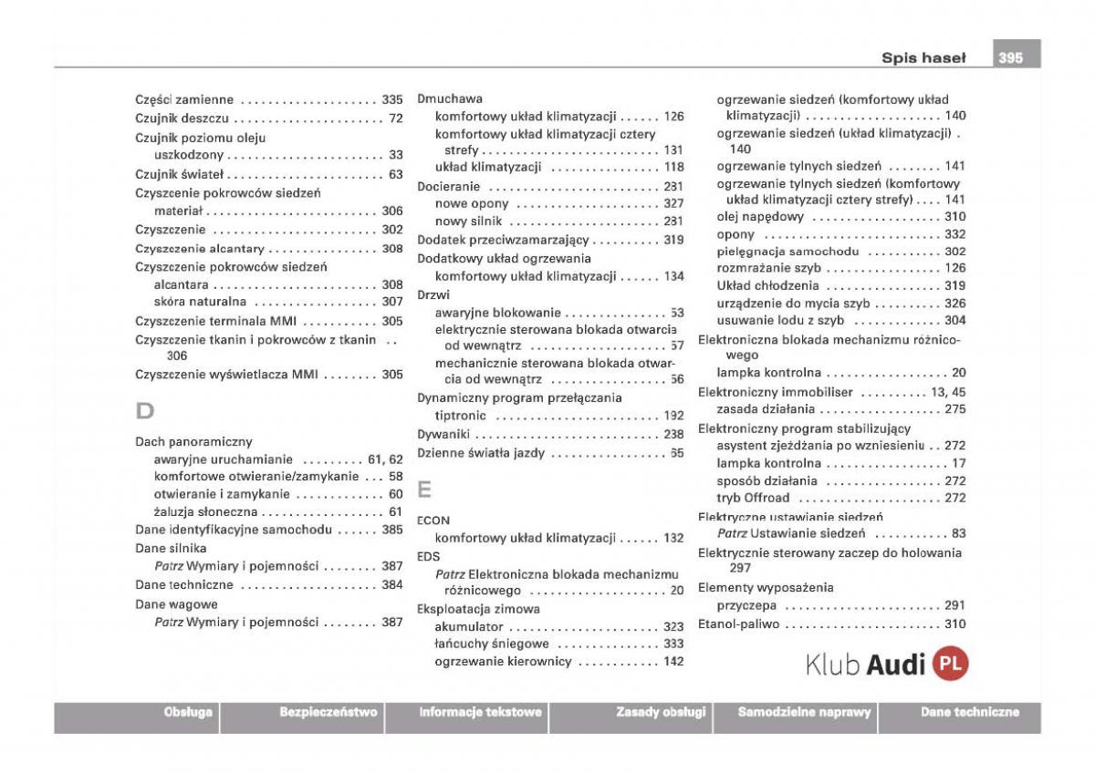Audi Q7 I 1 instrukcja obslugi / page 387
