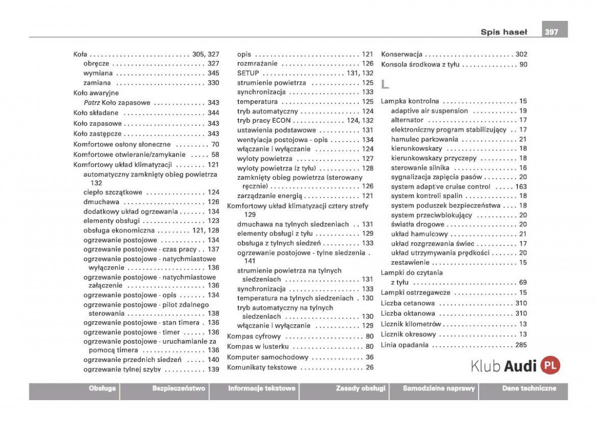 Audi Q7 I 1 instrukcja obslugi / page 389