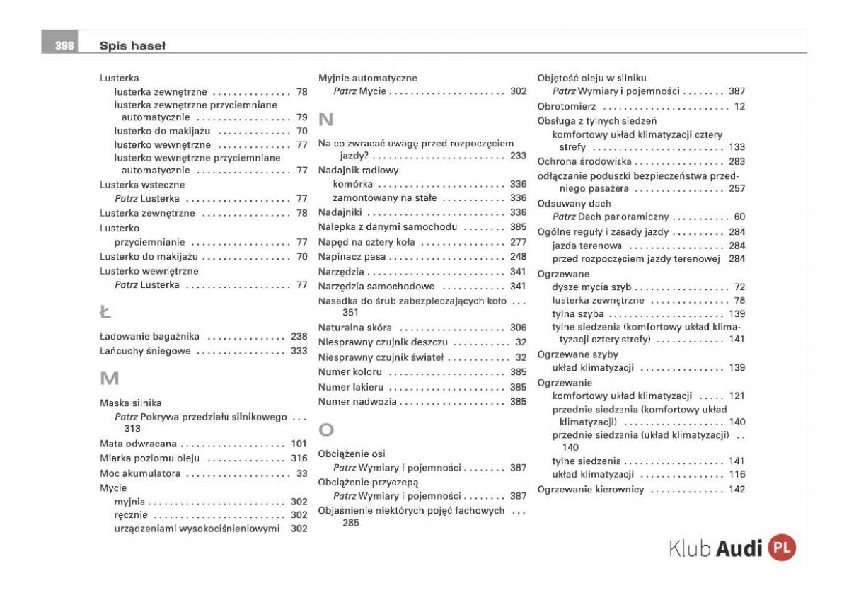 Audi Q7 I 1 instrukcja obslugi / page 390