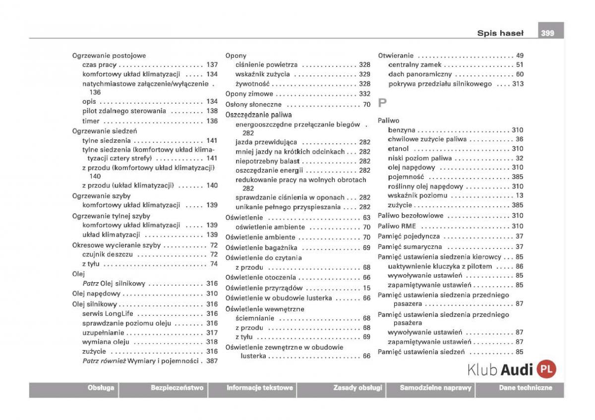 Audi Q7 I 1 instrukcja obslugi / page 391