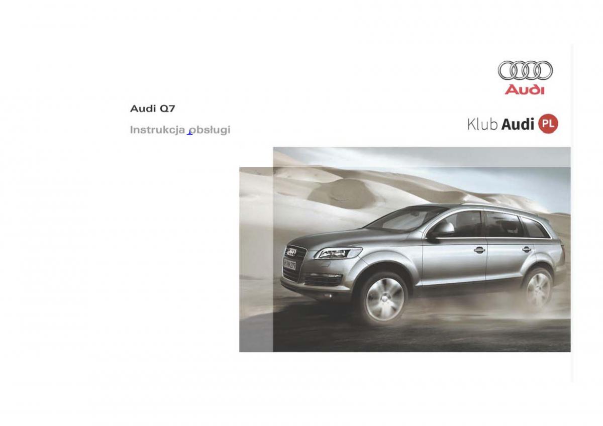 Audi Q7 I 1 instrukcja obslugi / page 1