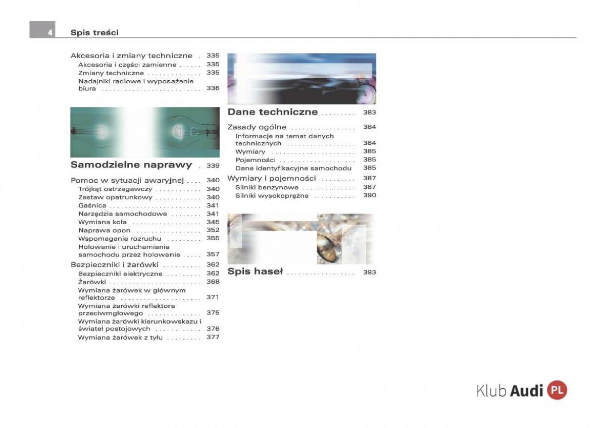 Audi Q7 I 1 instrukcja obslugi / page 5