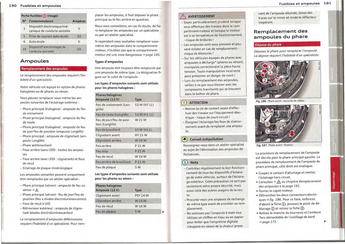 Audi A1 manuel du proprietaire / page 95