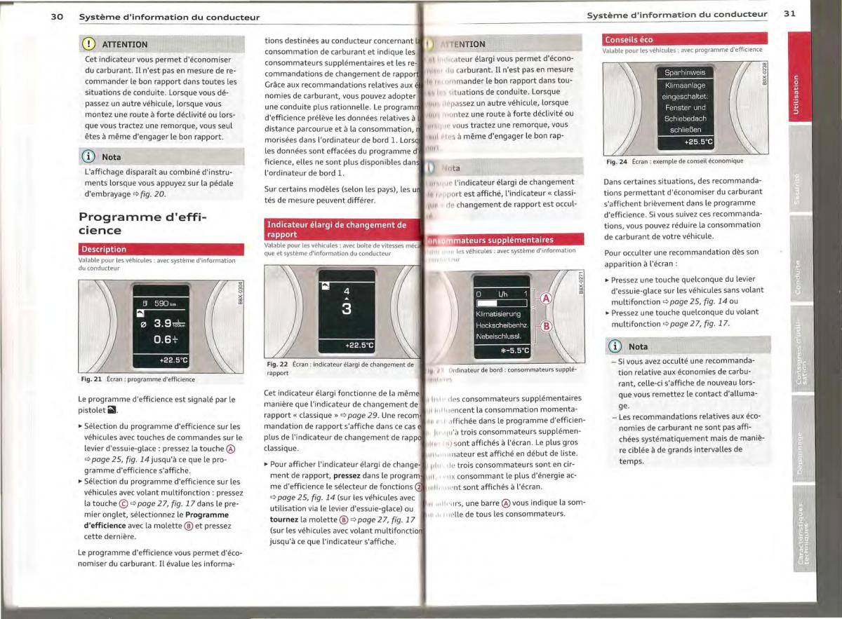 Audi A1 manuel du proprietaire / page 15