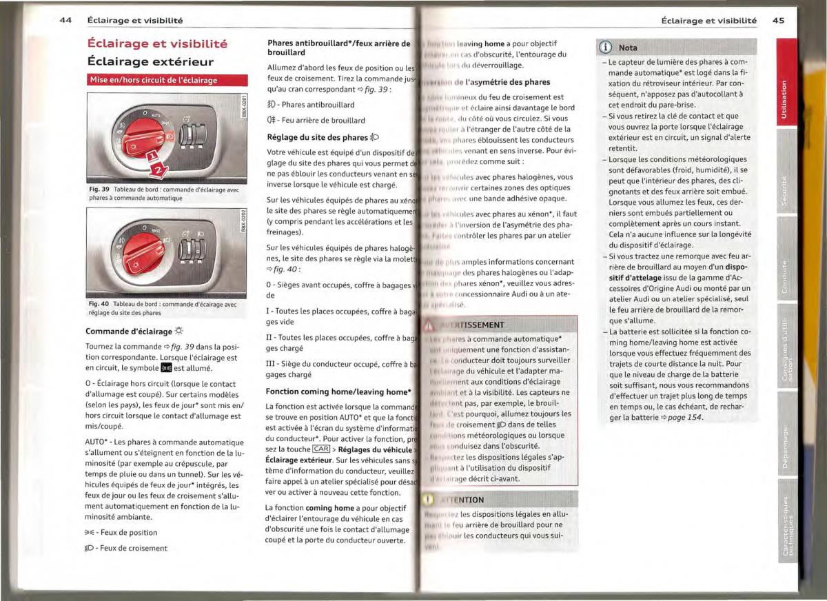 Audi A1 manuel du proprietaire / page 22