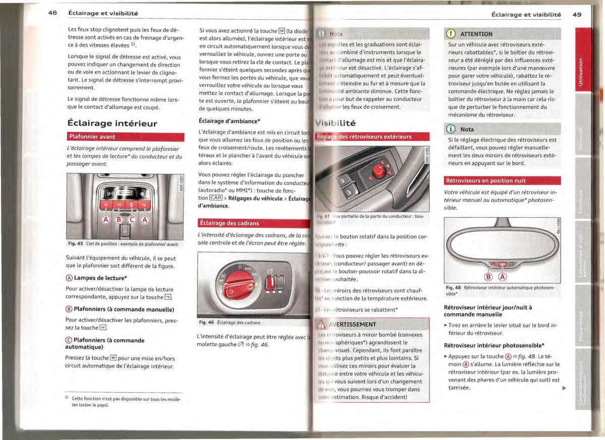 Audi A1 manuel du proprietaire / page 24