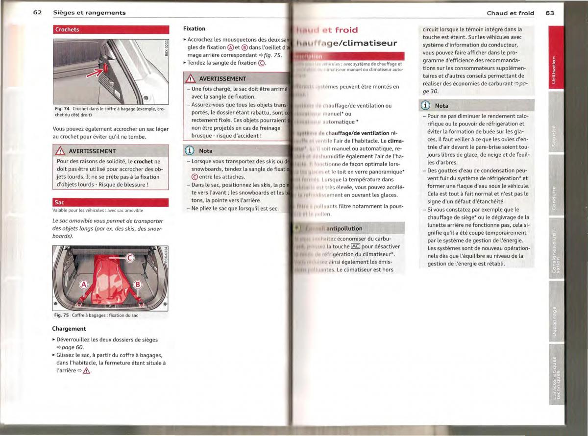 Audi A1 manuel du proprietaire / page 31