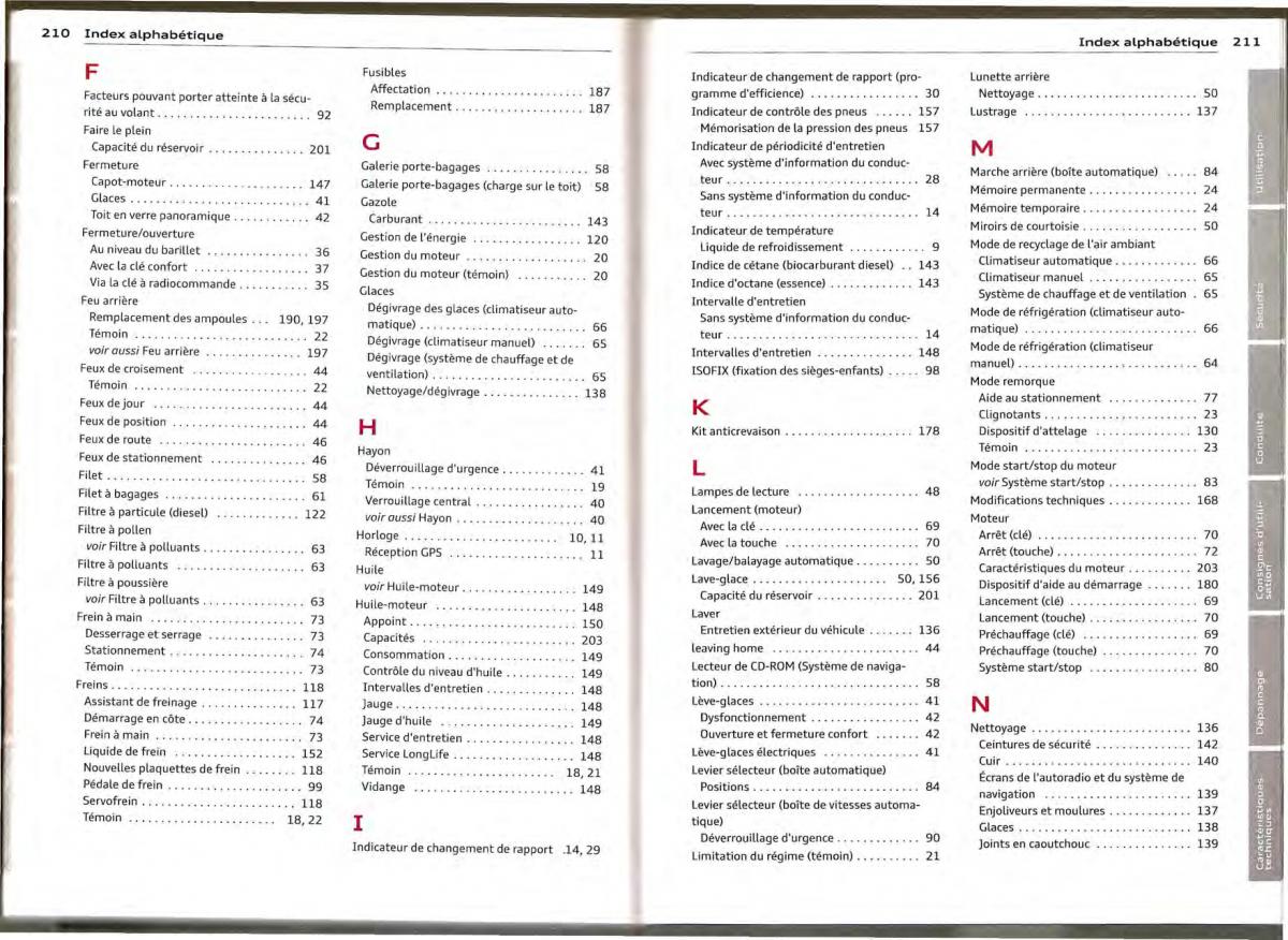 Audi A1 manuel du proprietaire / page 105