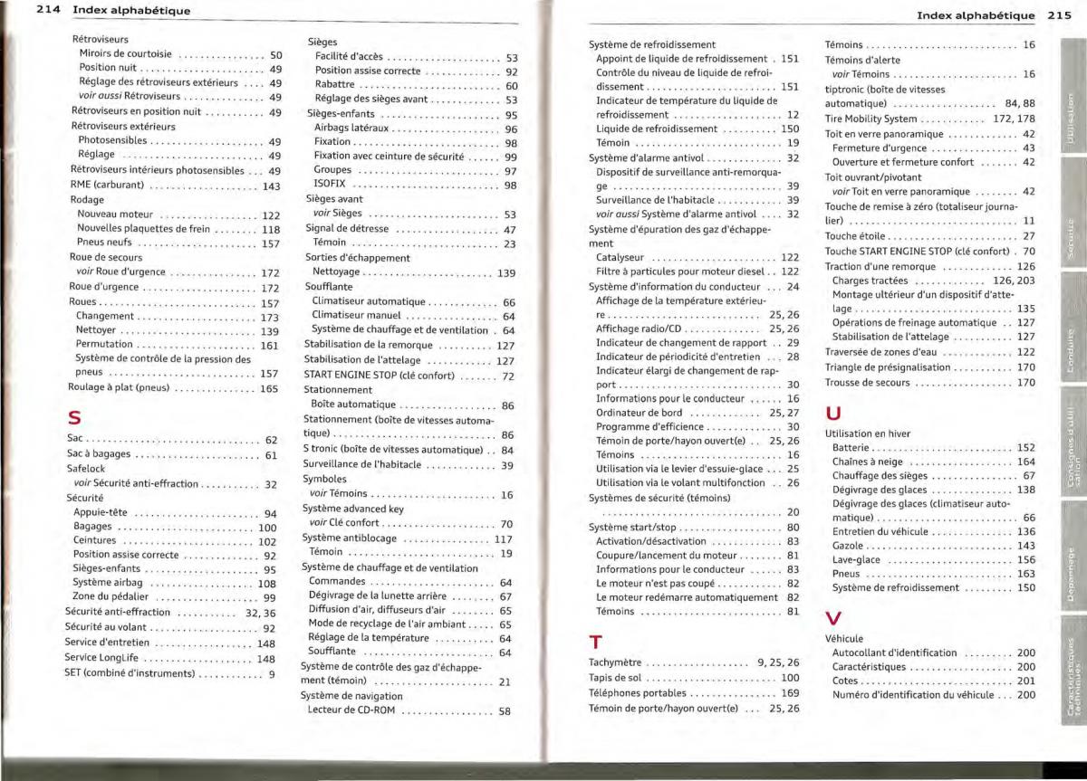 Audi A1 manuel du proprietaire / page 107