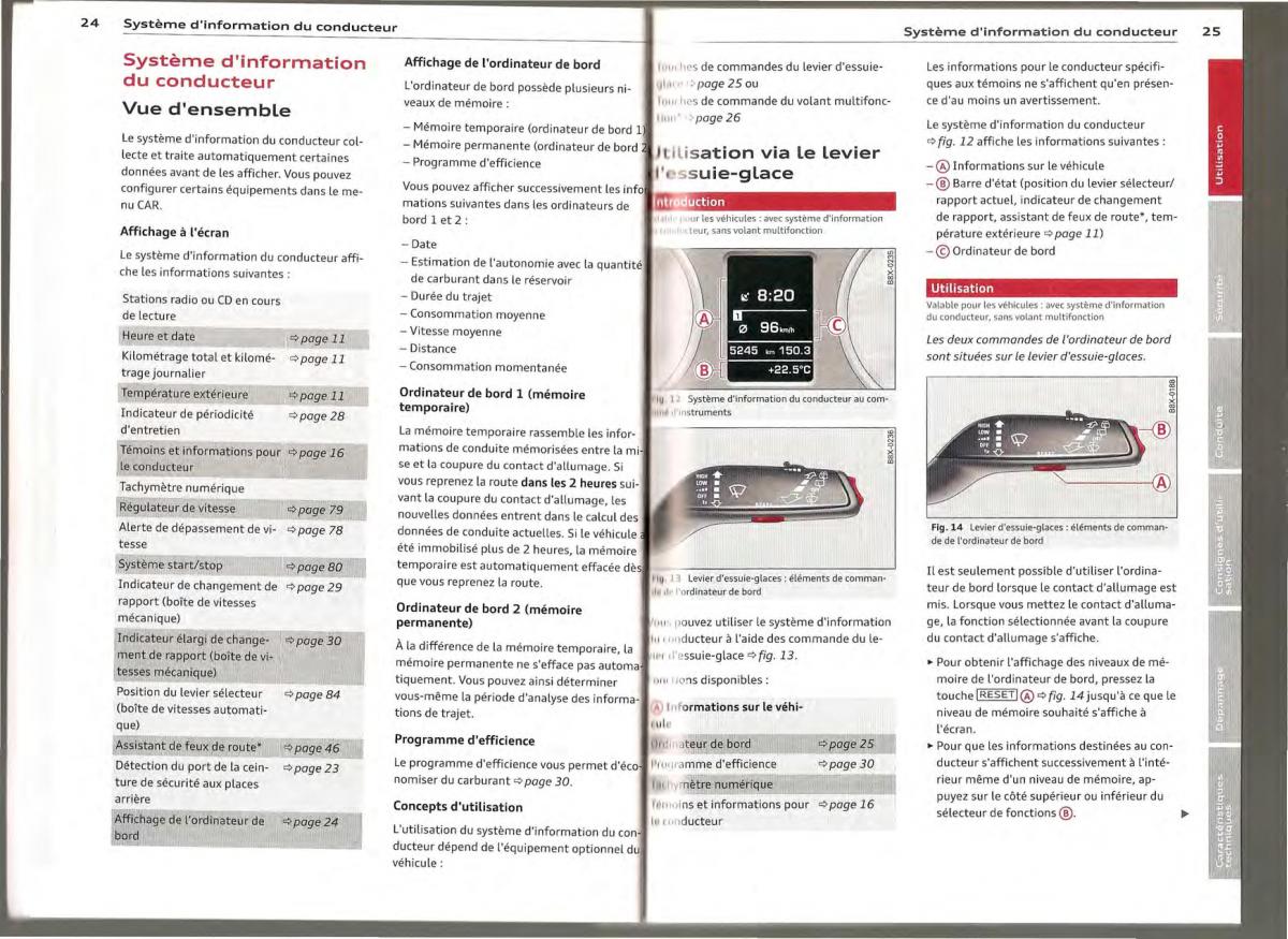 Audi A1 manuel du proprietaire / page 12