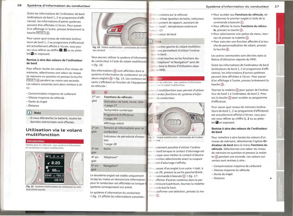Audi A1 manuel du proprietaire / page 13
