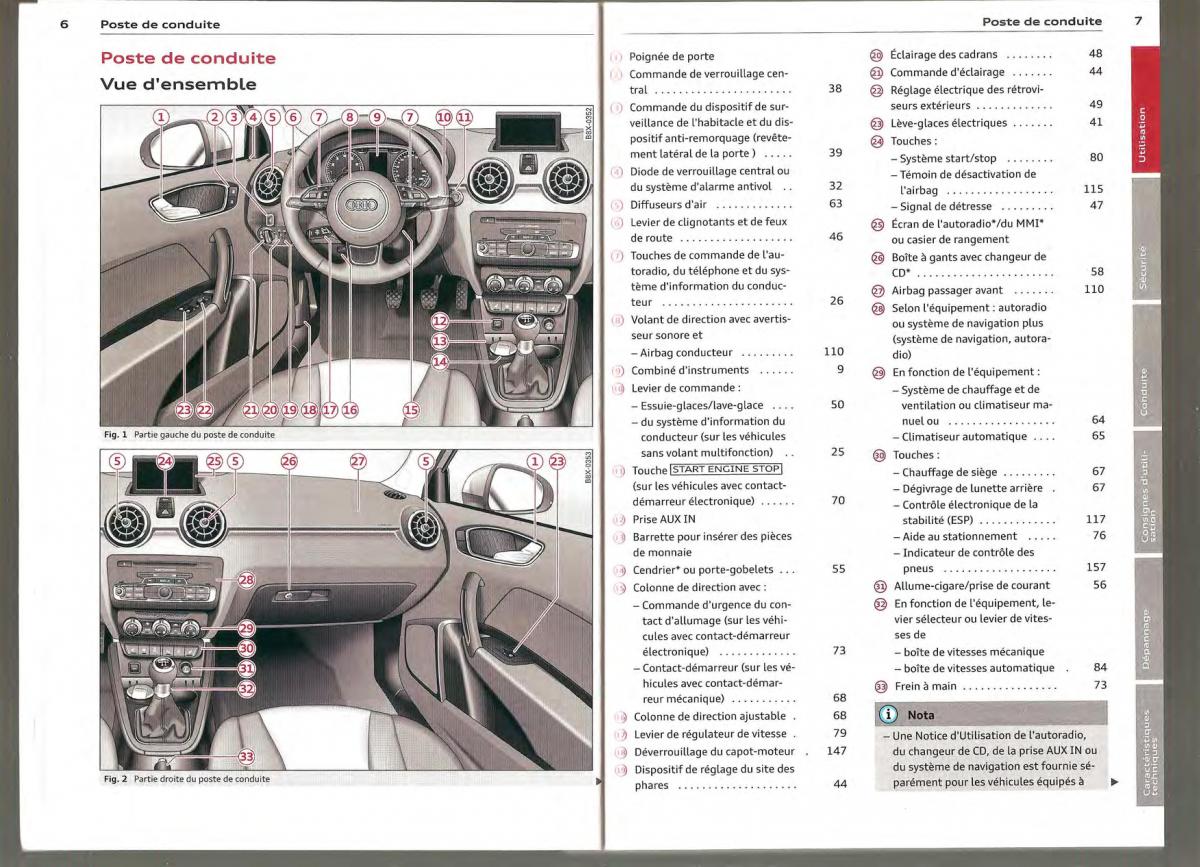 Audi A1 manuel du proprietaire / page 3