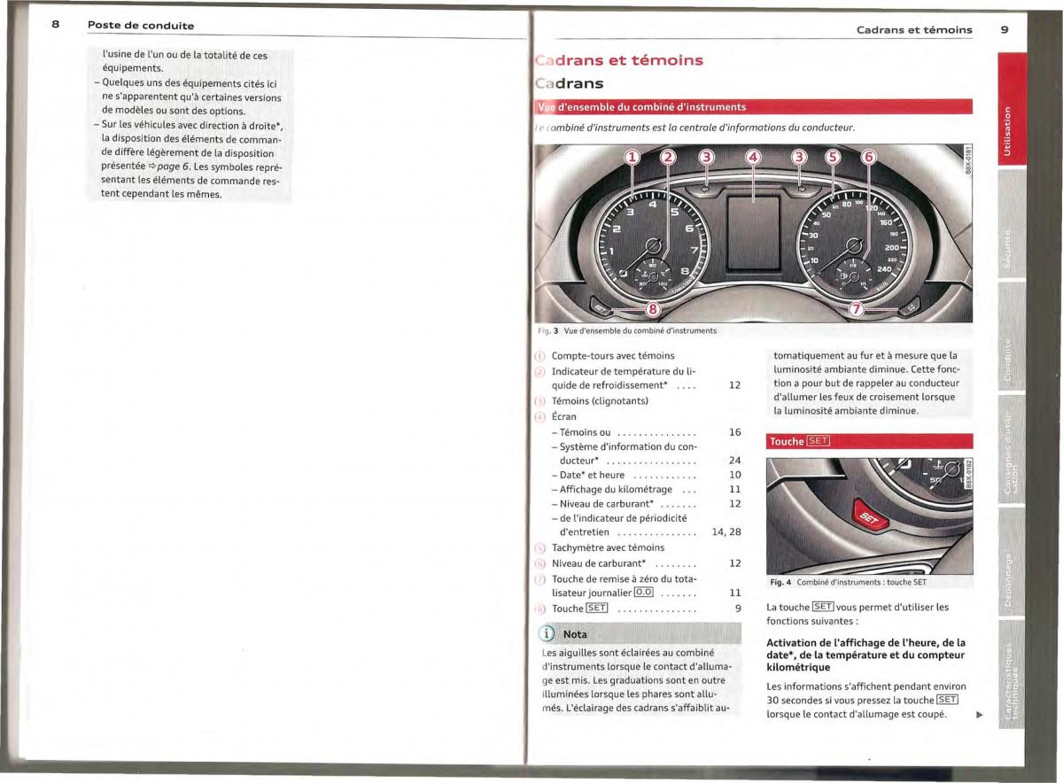 Audi A1 manuel du proprietaire / page 4