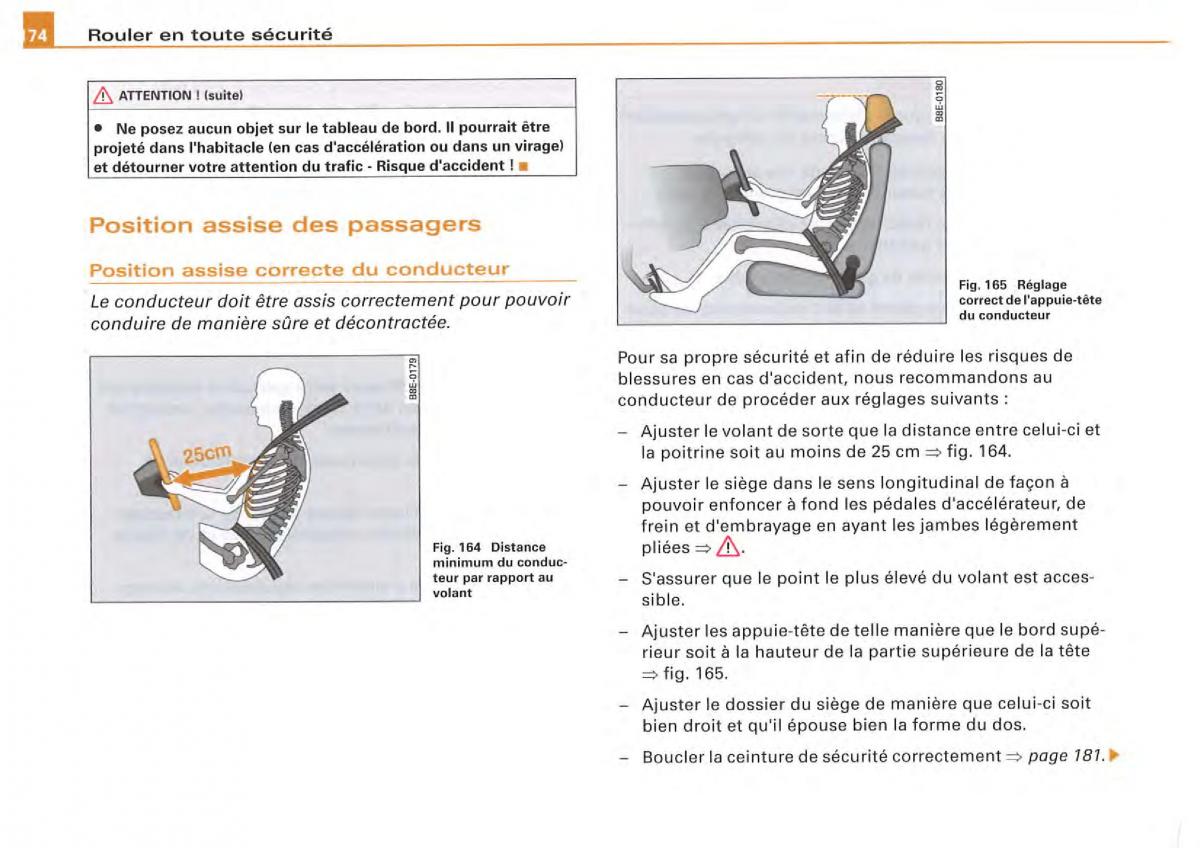 Audi A4 S4 B7 8F manuel du proprietaire / page 170