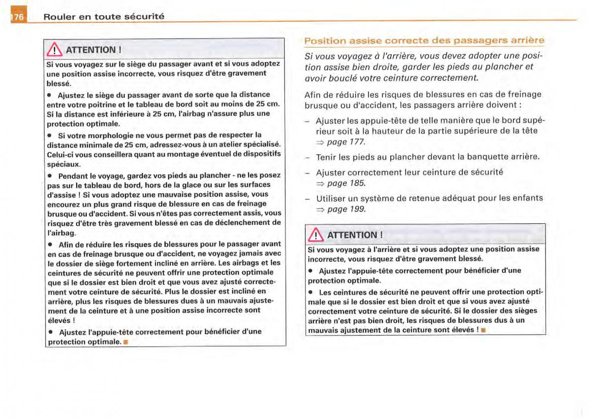 Audi A4 S4 B7 8F manuel du proprietaire / page 172