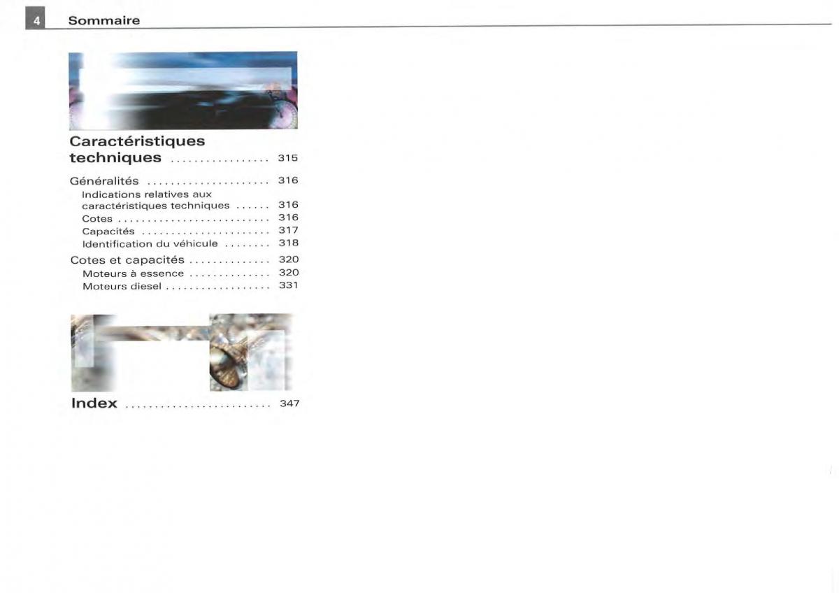 Audi A4 S4 B7 8F manuel du proprietaire / page 4